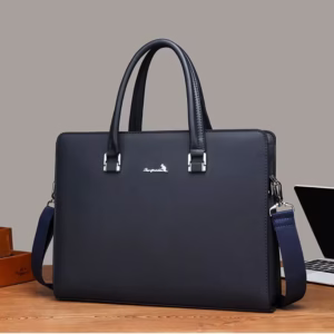 Sleek Sturdy and  Structured Leather Bag