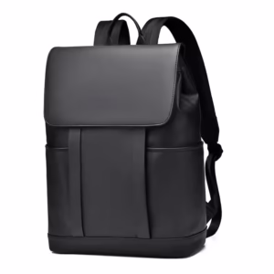 Nylon Waterproof Padded Leather Backpack