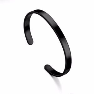 Minimalist Cuff Bracelet - Black