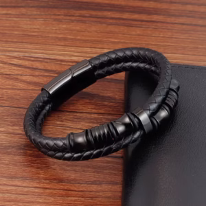 Double Layered Genuine Leather Bracelet