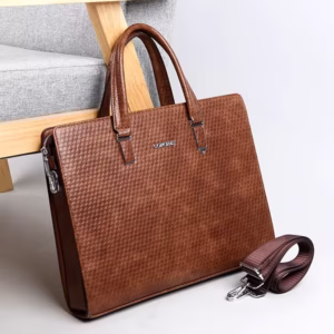 Quality Leather Briefcase with Lock