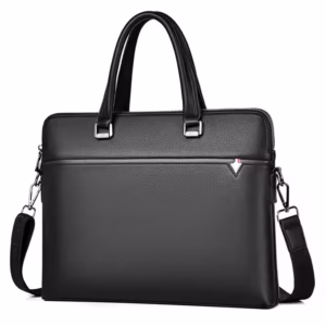 Double Zipper Leather Bag