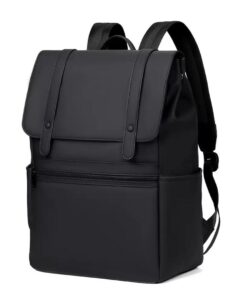 Matte Water Resistant Leather Backpack
