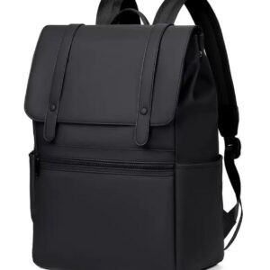 Matte Water Resistant Leather Backpack