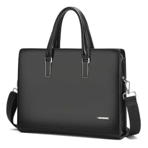 Structured Shiny Leather Bag