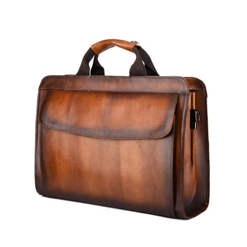 Vintage Rugged Genuine Leather Messenger Bag