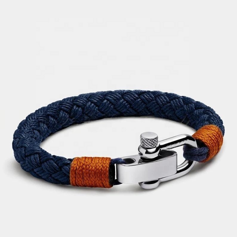 Thick Woven Anchor Bracelet