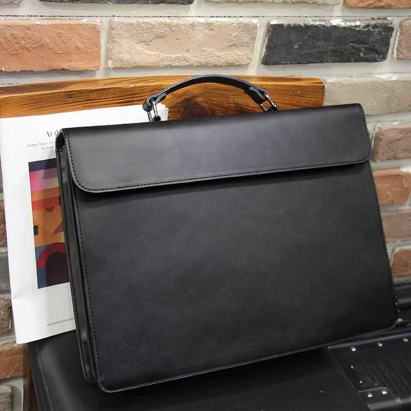 Smooth Leather Messenger Crossbody Bag