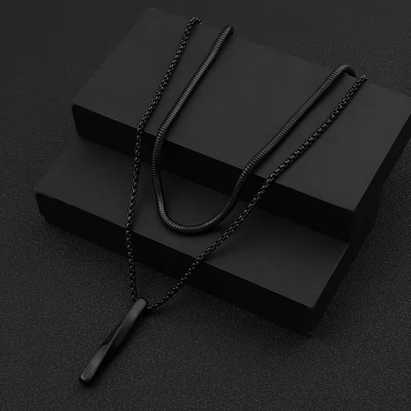 Steel Spiral and Tissle Neckpiece Set