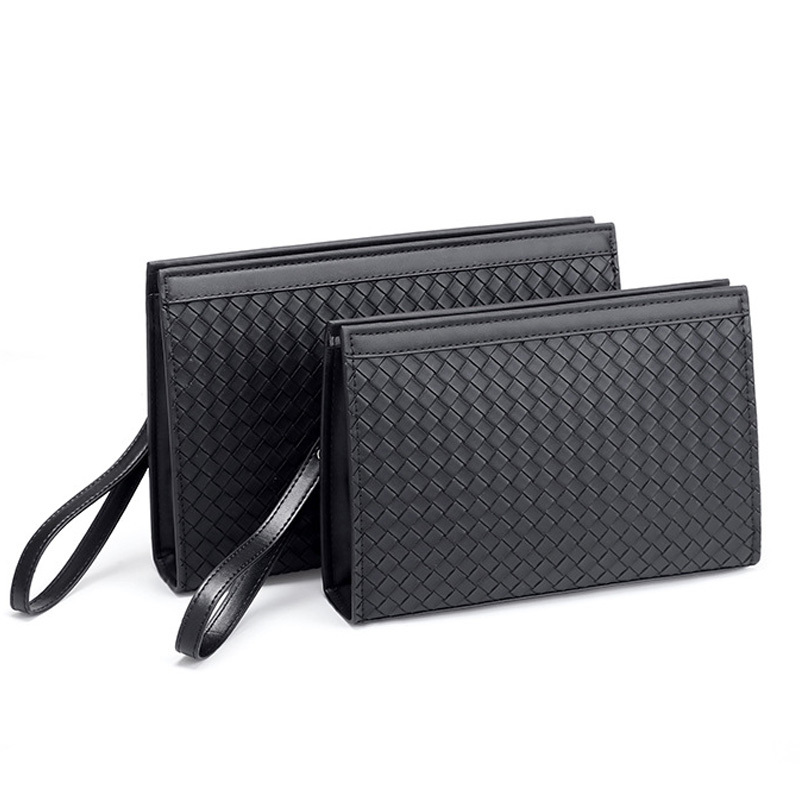 Structured Leather Hand Purse